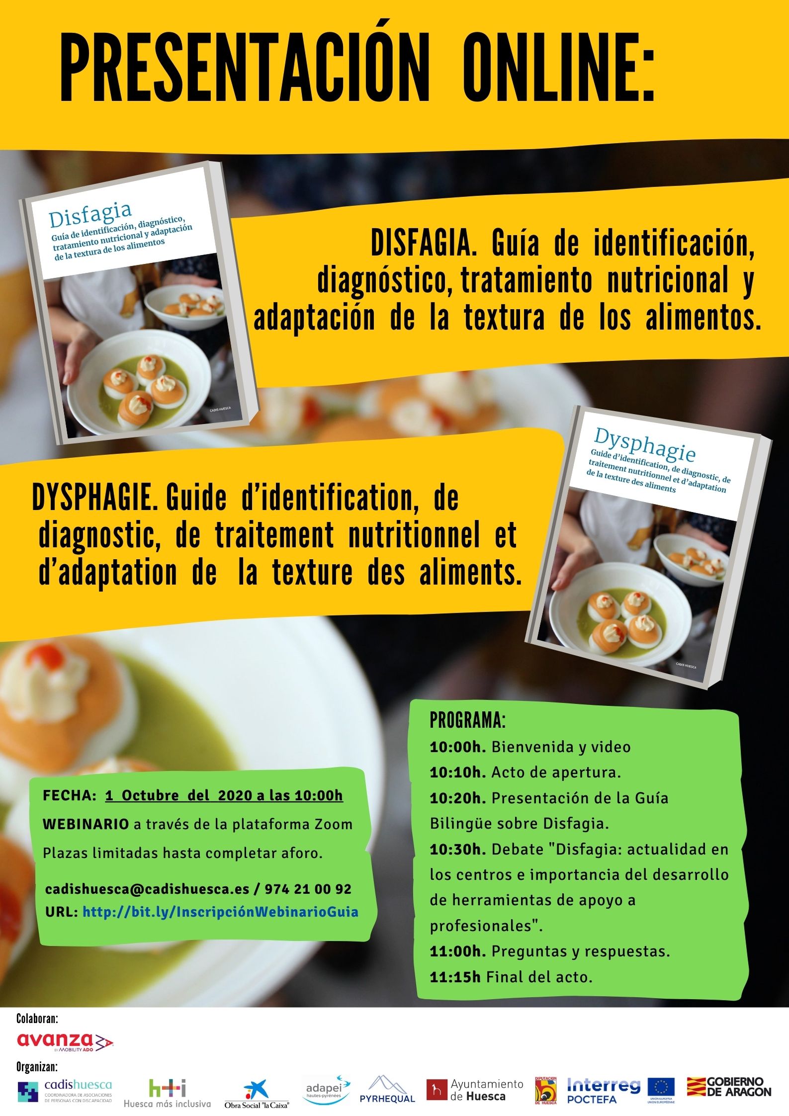 Cartel presentación Guía bilingüe sobre disfagia