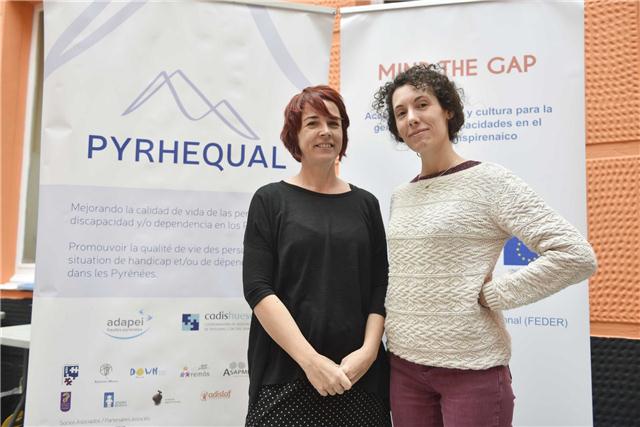 Merche Albero y Alba Beleguer, coordinadoras de los proyectos PYRHEQUAL y MIGAP